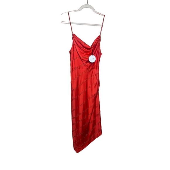 Retrofete Lilly Red Sequin Midi Slip Dress NWT Sz. S - Picture 6 of 12